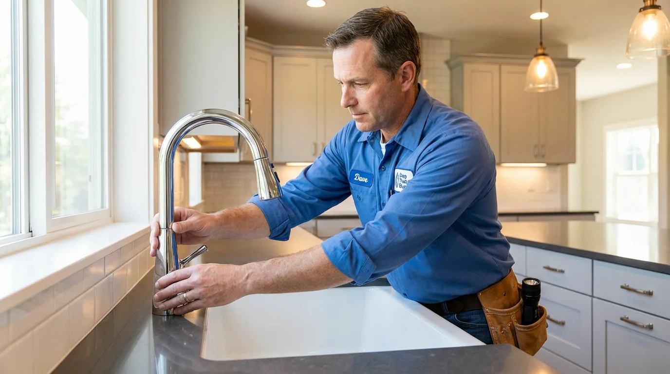 Kitchen faucet installation by Johns Plumbing LLC in Martinez
