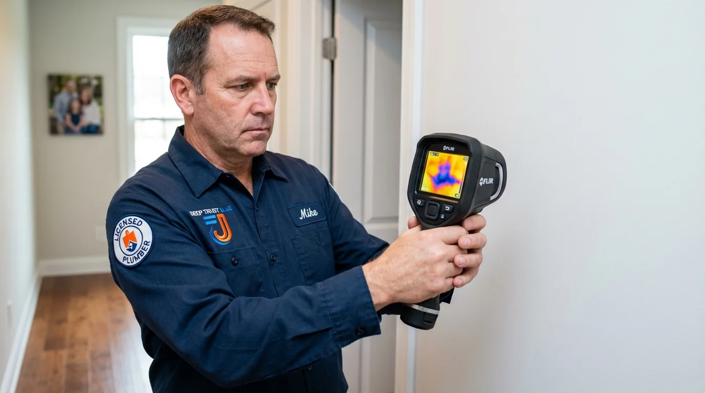 Thermal imaging leak detection by Johns Plumbing LLC in Martinez