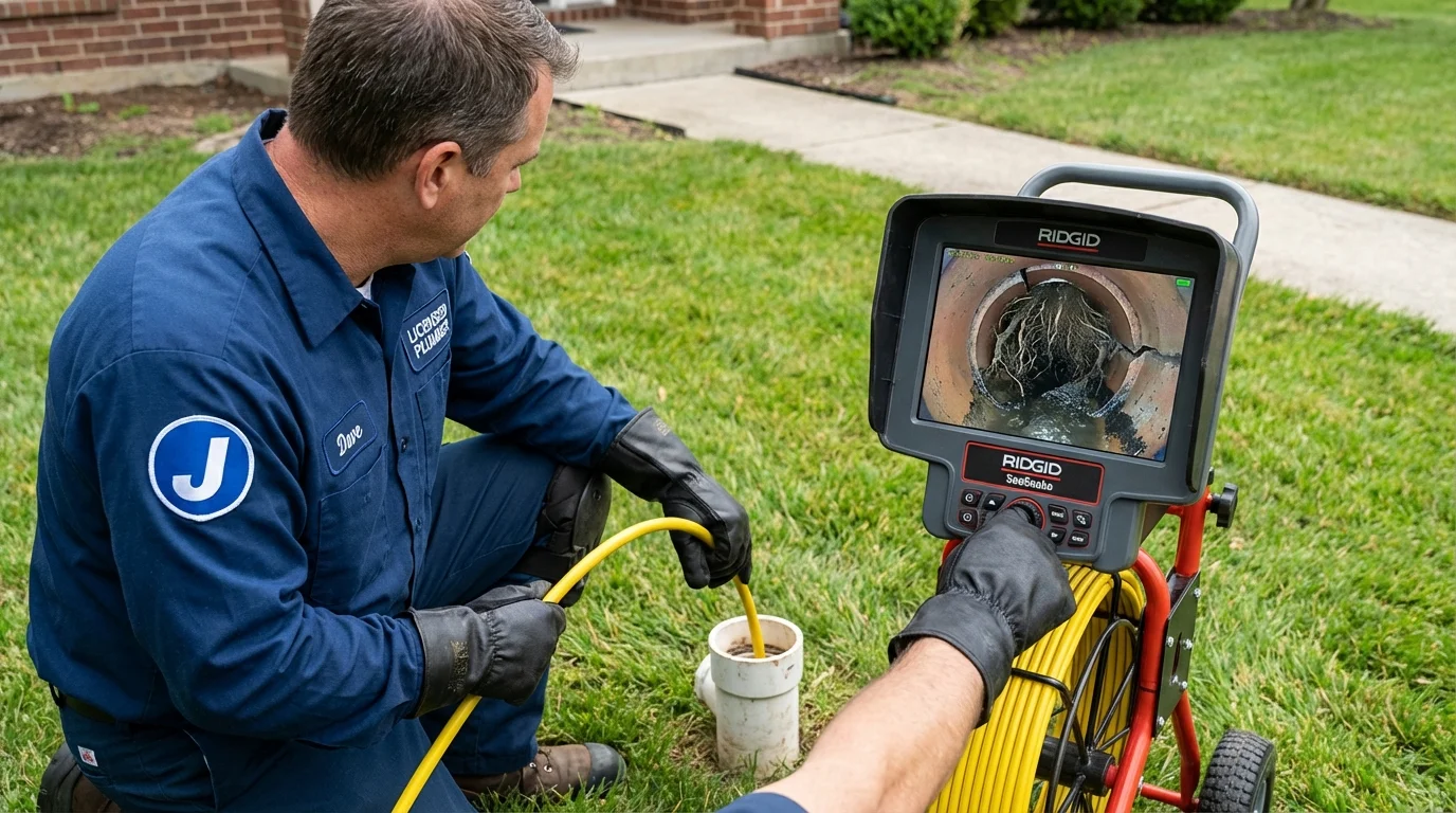 Sewer camera inspection being performed by Johns Plumbing LLC in Martinez